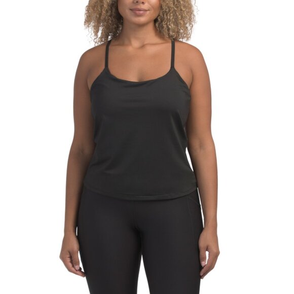 KYODAN Black Bra Tank Top With Keyhole Back - Picture 1 of 2